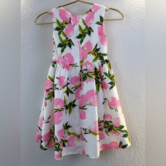 Grace Karin Pink Lemon Floral Kids Size 5-6 Easter Wedding Party Dress - Picture 2 of 10